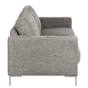 Sofa Fiesta I (3-Sitzer) Strukturstoff - Platin