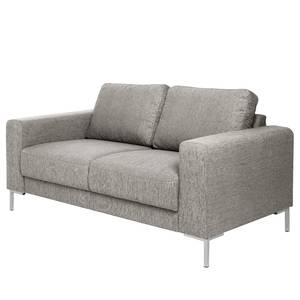 Sofa Fiesta I (2-Sitzer) Strukturstoff - Platin