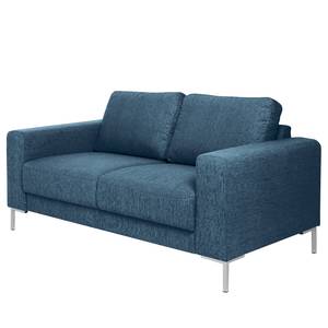 Sofa Fiesta I (2-Sitzer) Strukturstoff - Jeansblau