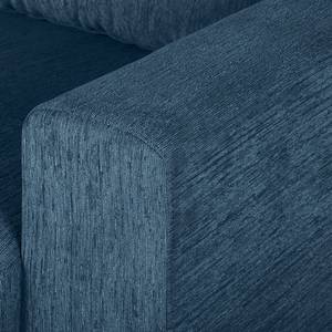 Sofa Fiesta I (3-Sitzer) Strukturstoff - Jeansblau