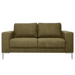 Sofa Fiesta I (2-Sitzer) Strukturstoff - Olivgrün