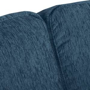 Ecksofa Fiesta I Strukturstoff - Jeansblau - Longchair davorstehend rechts - Ohne Schlaffunktion