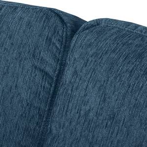 Ecksofa Fiesta I Strukturstoff - Jeansblau - Longchair davorstehend links - Ohne Schlaffunktion