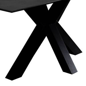 Table Snook Céramique foncé - Largeur : 160 cm - Avec rallonge synchronisée