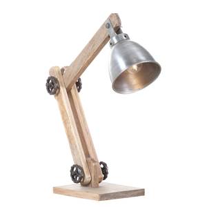 Lampe Bulb III Fer / Manguier massif - Argenté / Marron