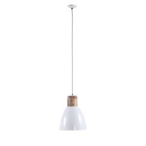 Hanglamp Bulb ijzer - wit/bruin