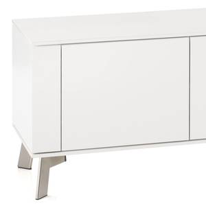 Tv-meubel Palena mat wit / knoestig eikenhout