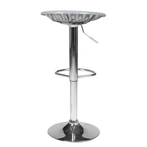 Tabouret de bar Naranja I Matière plastique / Métal - Gris - Gris