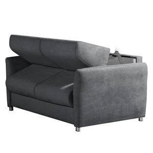 Canapé convertible Rydale Microfibre - Gris foncé - Largeur : 157 cm