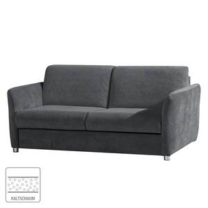 Schlafsofa Rydale Microfaser - Dunkelgrau - Breite: 177 cm