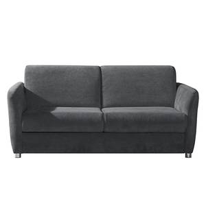 Schlafsofa Rydale Microfaser - Dunkelgrau - Breite: 177 cm