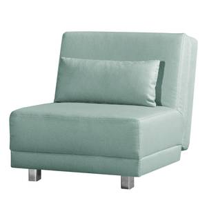 Fauteuil convertible Allora Tissu structuré - Gris menthe