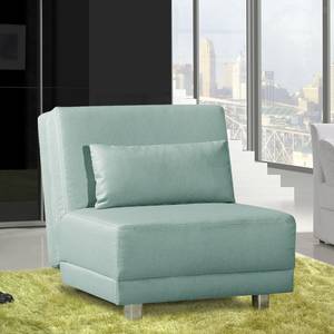 Fauteuil convertible Allora Tissu structuré - Gris menthe