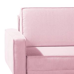 Ecksofa Lenora Strukturstoff - Mauve - Ohne Schlaffunktion