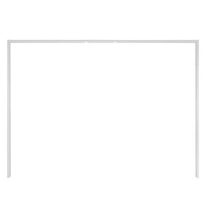 Cadre passepartout Everly Blanc - Largeur : 254 cm - Avec éclairage