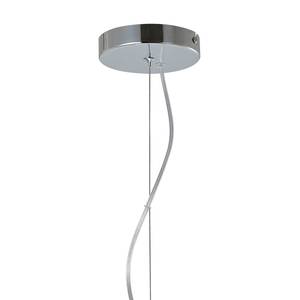 Hanglamp Mads staal - 1 lichtbron - Zilver - Diameter: 50 cm