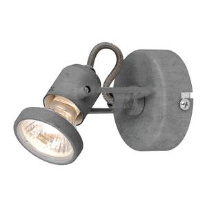 LED-wandlamp Concreto staal - 1 lichtbron