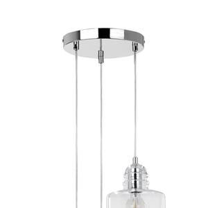 Hanglamp Nova IV glas/staal - 3 lichtbronnen