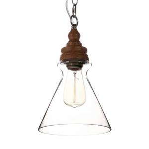 Suspension Edvin II Verre / Acier - 1 ampoule