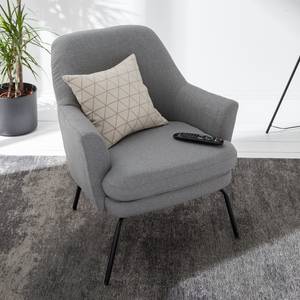 Fauteuil Huntly I geweven stof - Platina