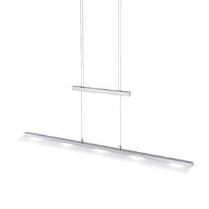 LED-hanglamp Nele melkglas/staal - 5 lichtbronnen