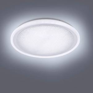 Plafonnier Medina Verre cristallin / Fer - 1 ampoule - Diamètre : 60 cm