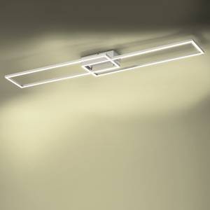 LED-plafondlamp Iven II plexiglas/staal - 2 lichtbronnen