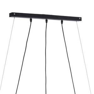 Suspension Edgar Fer / Partiellement en bois massif - 3 ampoules