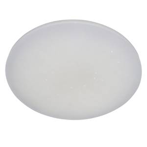Plafonnier Brisbane Blanc - Métal - Matière plastique - Hauteur : 8 cm