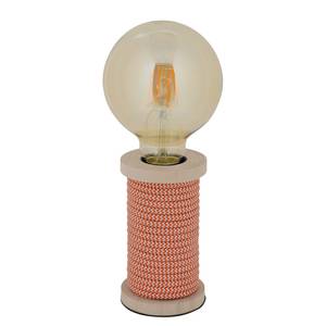Tafellamp Max glas / massief eikenhout - 1 lichtbron - Oranje
