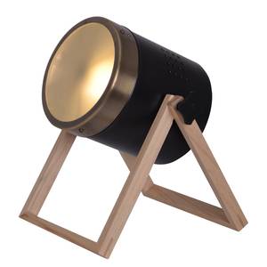 Tafellamp Tun massief eikenhout / plexiglas  - 1 lichtbron - Zwart
