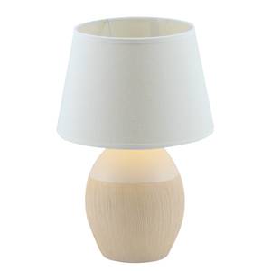 Lampe Lara Tissu mélangé / Céramique - 1 ampoule
