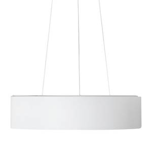 LED-hanglamp Carla plexiglas/roestvrij staal - 1 lichtbron - Wit - Diameter: 45 cm