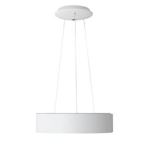 LED-Pendelleuchte Carla Acrylglas / Edelstahl - 1-flammig - Weiß - Durchmesser: 45 cm