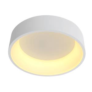LED-Deckenleuchte Carla Acrylglas / Edelstahl - 1-flammig - Weiß - 45 x 13 x 45 cm