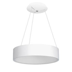 LED-hanglamp Carla plexiglas/roestvrij staal - 1 lichtbron - Wit - Diameter: 60 cm