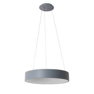 LED-hanglamp Carla plexiglas/roestvrij staal - 1 lichtbron - Grijs - Diameter: 45 cm