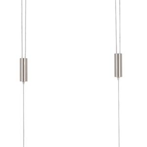 LED-hanglamp Straight plexiglas/deels massief essenhout - 1 lichtbron - 98 x 80 x 9 cm