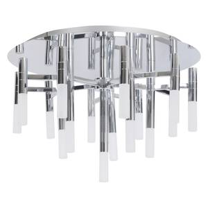 LED-plafondlamp Candle melkglas/roestvrij staal - Diameter: 60 cm