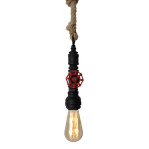 Hanglamp Sailer I roestvrij staal/natuurvezels  - 1 lichtbron