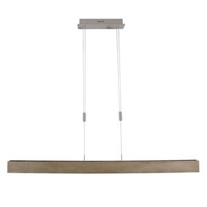 LED-hanglamp Straight plexiglas/deels massief essenhout - 1 lichtbron - 128 x 80 x 9 cm