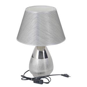 Tafellamp Elena textielmix/roestvrij staal  - 1 lichtbron