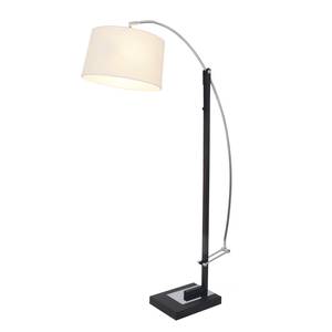 Lampadaire Clara Tissu mélangé / Acier inoxydable - 1 ampoule