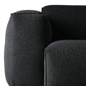 Sofa Hudson VII (3-Sitzer) Strukturstoff - Webstoff Saia: Anthrazit
