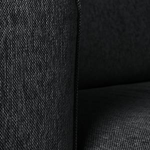 Sofa Hudson VII (3-Sitzer) Strukturstoff - Webstoff Saia: Anthrazit