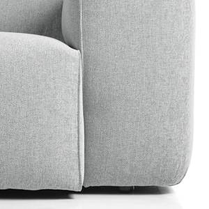 Divano angolare a 1,5 posto HUDSON Tessuto Saia: grigio chiaro - Longchair preimpostata a sinistra