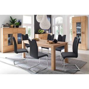 Chaises cantilever Anamela II (lot de 2) Cuir véritable - Noir