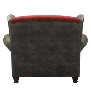 XXL-fauteuil Mosambik II structuurstof/antieke leerlook