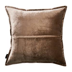 Housse de coussin Glam Tissu mélangé - Marron chocolat