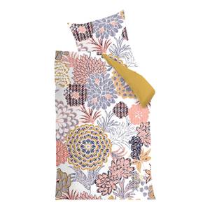 Parure de lit en satin Layered Bloom Coton - Multicolore - 135 x 200 cm + oreiller 80 x 80 cm